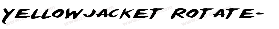 Yellowjacket Rotate字体转换